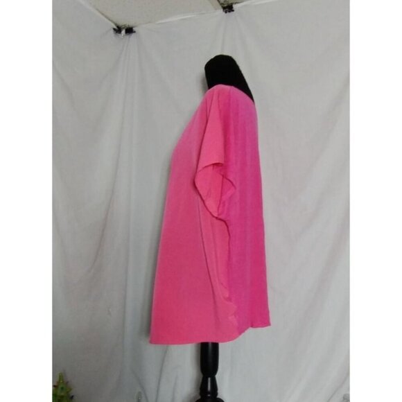 Apt. 9 Women's Pink V-Neck Short Sleeve Top Size 1X - Picture 10 of 14